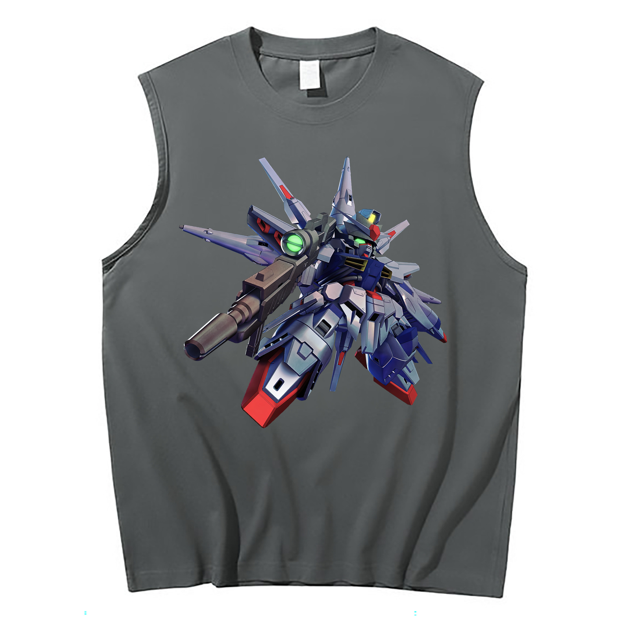 （画像用） 機動戦士ガンダム Mobile Suit Gundam コットン100％タンクトップ（フロントプリント）